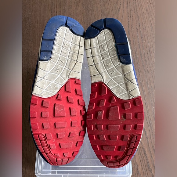 Nike Air Max 1 Red White and Blue Mens size 9 - Picture 6 of 8